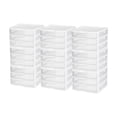 thumbnail image 1 of Sterilite Clear Plastic Stackable Small 3 Drawer Storage System, (9 Pack), 1 of 10