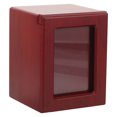 thumbnail image 1 of EXHUMKY 1Pcs Wood Design Square Cat Ashes Box 5.8 Inches for Pet Memorials, 1 of 5