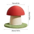 thumbnail image 2 of Lypsnake Mushroom Cat Scratching Post, Natural Sisal Claw Grinding Toy with Stable Round Base, Cute Indoor Cat Scratcher Furniture for Kitten Adult Cat Daily Nail Care, 2 of 6