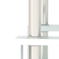thumbnail image 5 of Set of 2, Modern Tempered Glass Tea Table Coffee Table End Table, Square Table for Living Room, Transparent/White, 5 of 5