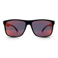 thumbnail image 5 of Mens Polarized Color Mirror Windbreaker Horn Rim Plastic Sunglasses Black - Fuchsia Mirror, 5 of 8
