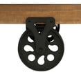 thumbnail image 7 of Lazzara Home Hendrix 47 in. Rustic Poplar and Rustic Black Metal Rectangular Wood Coffee Table With Functional Wheels, 7 of 7