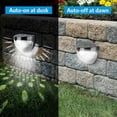thumbnail image 3 of Lámparas de pared para exteriores con luz solar LED Shaofei impermeable negra cálida, 3 of 5