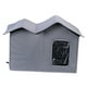 thumbnail image 4 of Refugio plegable para mascotas, casa para gatos salvajes, caseta para gatos, casa impermeable para exteriores para mascotas, Gris, 4 of 9