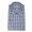 White With Blue And Black Check, variant on Gianmarco Men's White Camiceria Artigianale Dress Shirt - XL