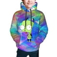 thumbnail image 4 of Invader Zim Youth Sweatshirt Hoodies Pullover 3D Print Novelty Hooded Hoody Clothes For Boys Girls Teen Clothing, 4 of 7