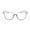 Gray, variant on Vintage Round Clear Glasses, Women's Stylish Oval Candy Color Non-prescription Eyeglasses Clear Lens Eyewear