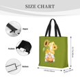 thumbnail image 4 of Naloa Sunflower Gnomes 3 Tote Bag for Women, Foldable Tote Bag With Zipper, Large Shoulder Bag, Top Handle Handbag for Travel, Work, Shopping, 4 of 9