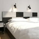 thumbnail image 2 of Cabecera de Cama Individual PLAYCON Minimalista Flotante 100 cm Ancho Gris y Negro, 2 of 8