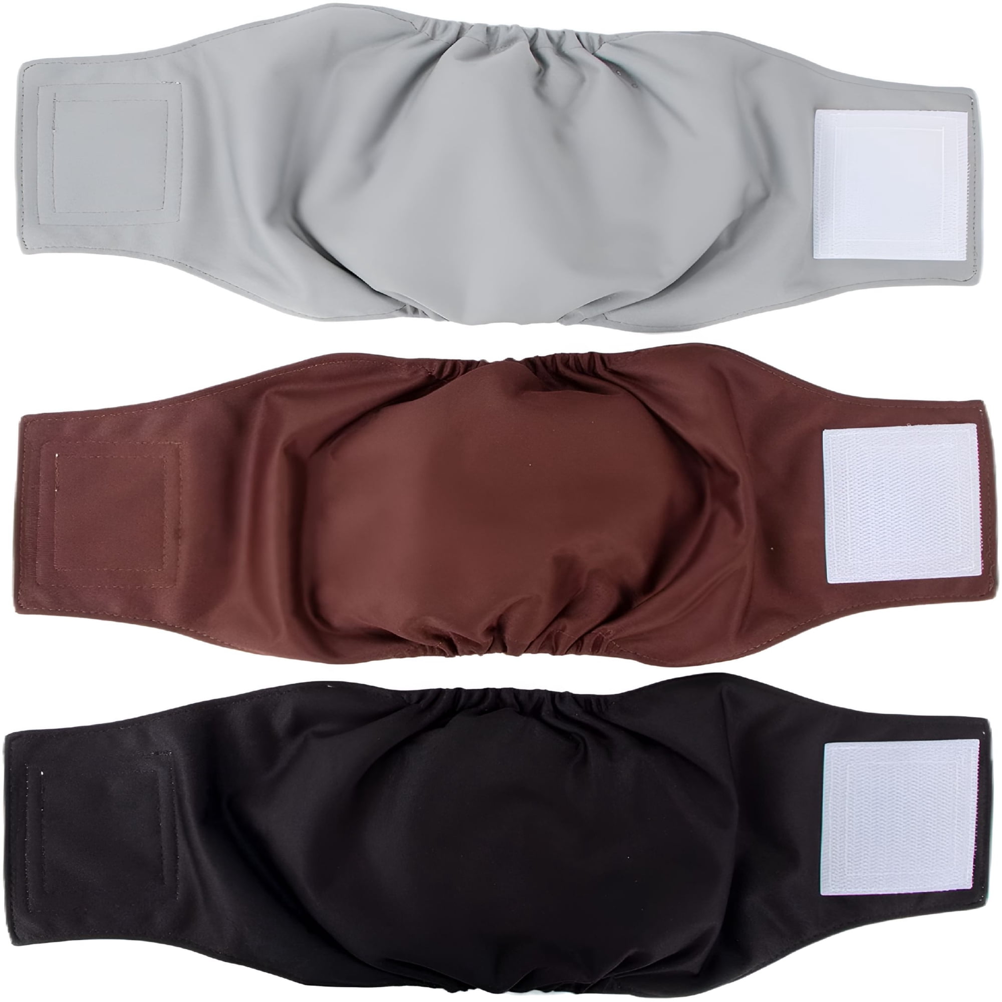 GASTROPOD 2026 New Washable Male Dog Diapers(3 Pack) Reusable Belly Band for Male Dogs Strong Water Absorption and No Leakage Male Dog Wraps Comfortable and Durable Adjustable Puppy Diapers