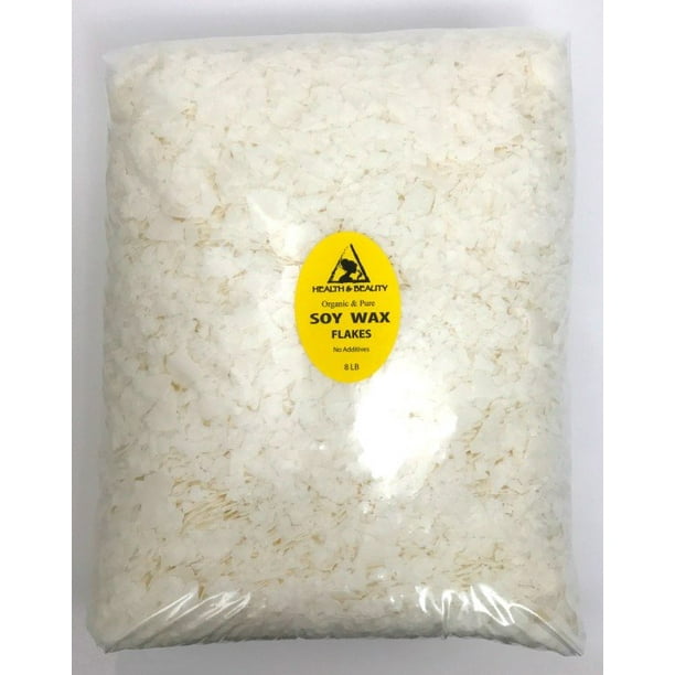Golden soy akosoy wax flakes organic vegan pastilles for candle making  natural 100% pure 8 lb