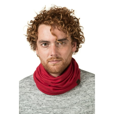Brown Cigar Box Turtle Neck Gaiter - Fleece Neck Warmer Scarf - Unisex Men and Women - Multi-functional - Gift Box - Red ()