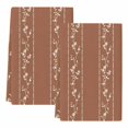 thumbnail image 2 of Brown Flowers Branch Kitchen Towels Set of 2, Spring Summer Farmhouse Botanical Absorbent Dish Towels for Kitchen, Microfiber Hand Towel, Quick Drying Tea Towel for Cleaning Decorative Dishcloths, 2 of 7