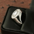 thumbnail image 3 of Forever Jewels 3.10Ct Round Moissanite Men Wedding Pinky Ring 14k White Gold Plated, 3 of 3