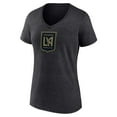 thumbnail image 2 of Women's Charcoal LAFC Official Logo V-Neck T-Shirt, 2 of 3
