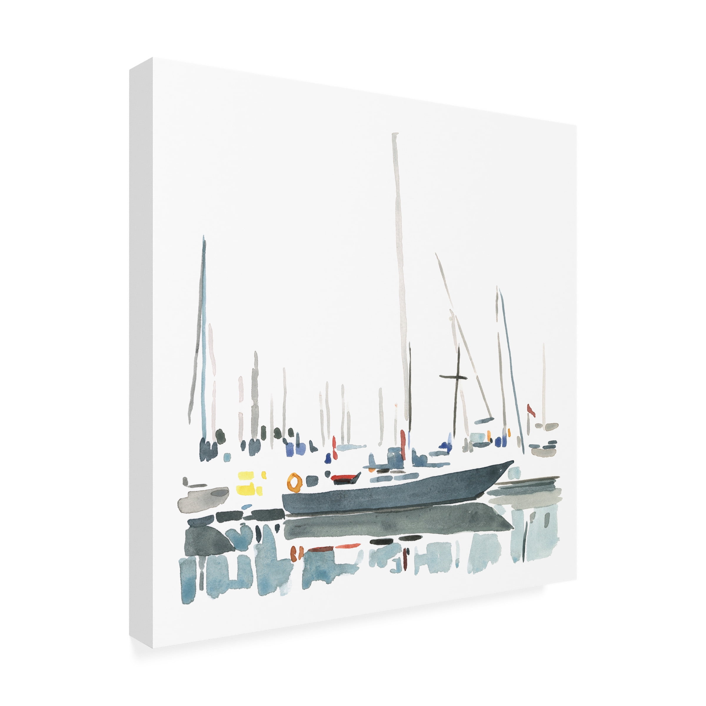 Emma Caroline 'Sailboat Scenery I' Outdoor Canvas 35x30