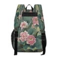 thumbnail image 3 of PVC Transparent Backpacks Clear Backpack for Travel and Outings Blossoming Lotus, 3 of 7