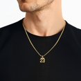thumbnail image 3 of 14K Solid Yellow Gold Medium Number 23 Necklace Chain Pendant Charm with chain 20inch, 3 of 11