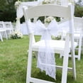thumbnail image 5 of AUNVITO Chair Back Gauze Chair Back Decoration Lace Jacquard 7 x 108 Inch Chair Sash Bow Tie for Wedding Party Home Decoration Item, 5 of 6