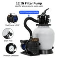 thumbnail image 4 of Outop Energy Efficient 12" Sand Filter Pump System 6-Way Valve for Above Ground Swimming Pools, 4 of 9