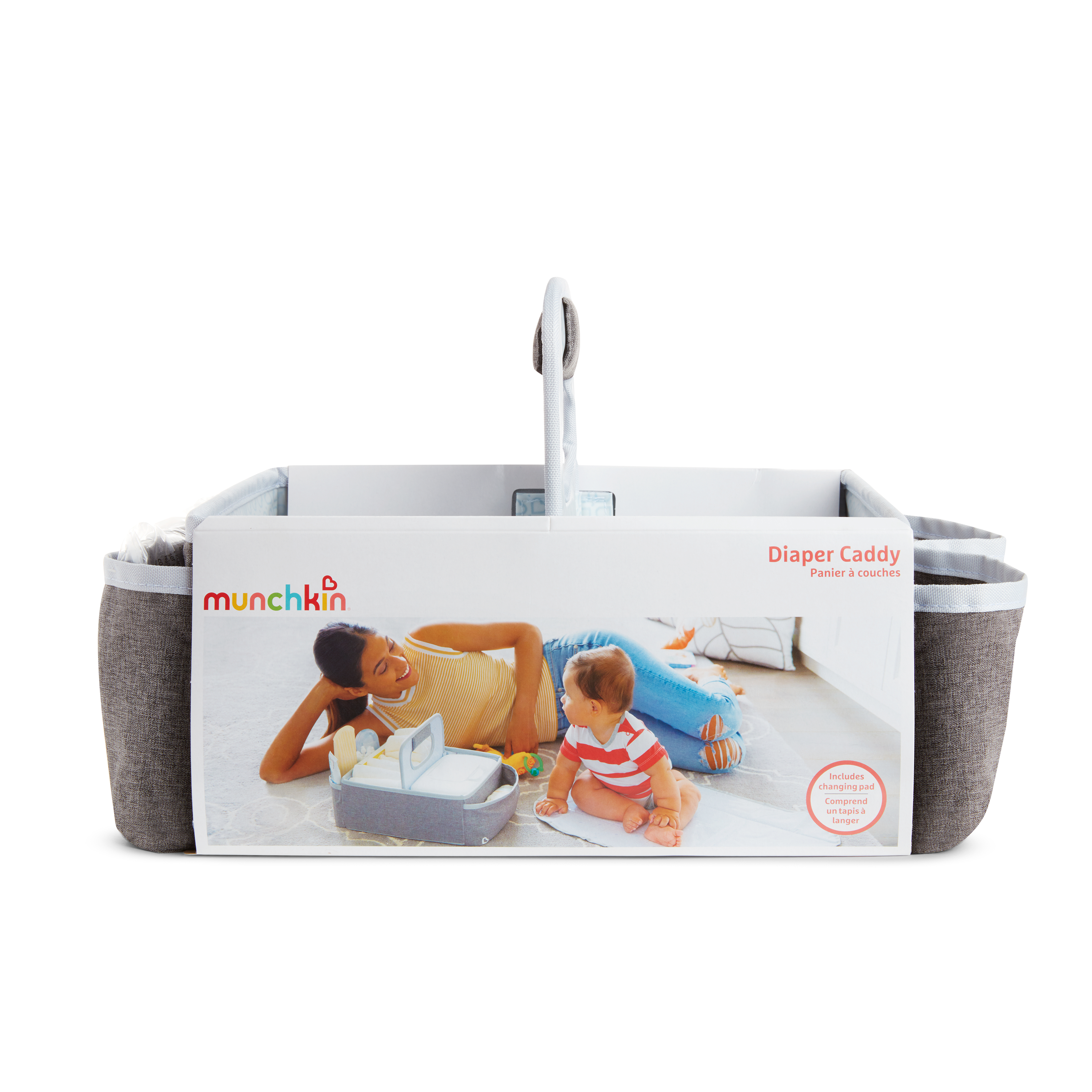 Munchkin Portable Infant Diaper Caddy Organizer - Gray photo 7