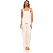 Bearpaw Women's Tank Top and Fuzzy Pajama Pants, 2-Piece Set