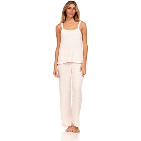 Bearpaw Women's Tank Top and Fuzzy Pajama Pants, 2-Piece Set