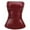 Burgundy, variant on Women's PU Leather Tube Top Strapless Ruched Tank Tops Fashion Bandeau Tops for Partywear Club Concert