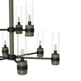 thumbnail image 4 of Hunter - River Mill 9-light Rustic Iron, Large Chandelier, Dimmable, Rustic Style, Candle Shaped, for Bedrooms, Dining, Living Rooms - 19478, 4 of 7