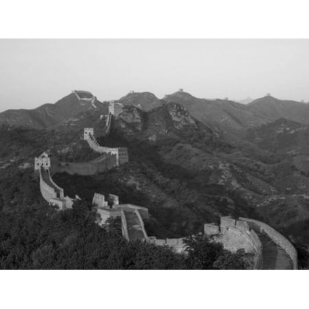 The Great Wall, Near Jing Hang Ling, Unesco World Heritage Site, Beijing, China Print Wall Art By Adam