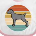 thumbnail image 4 of Inktastic Weimaraner Dog Retro Sunset Boys or Girls Baby Bib, 4 of 4