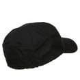 thumbnail image 3 of Big Size Fitted Ripstop Cotton Military Army Cap - Black 2XL-3XL, 3 of 5