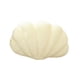thumbnail image 4 of Cojín decorativo con forma de concha para el suelo, cojín para cama o sofá de algodón PP Blanco lechoso, 4 of 9