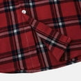 thumbnail image 4 of GA WEIHUA Reduced,Men's Flannel Hoodie Shirts Casual Long Sleeve Plaid Jacket Classic Fit Button Down Fall Fashion Shirt(Red,L), 4 of 9