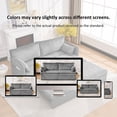 thumbnail image 3 of Modern Grey Convertible Sofa Bed, 3-in-1 Pull Out Sleeper Sofa with USB Ports & Side Pockets, Full Size Futon Couch for Small Space, Apartment, Living Room, Bedroom, Grey, 3 of 5