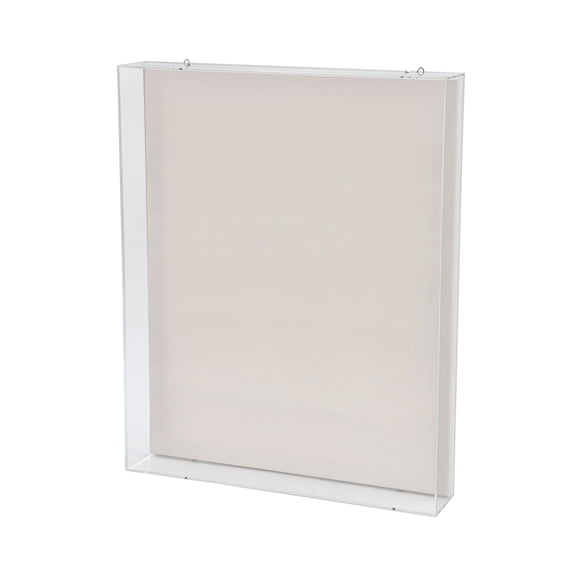 16" x 20" Clear Shadow Box by Studio Decor - Easy Back Loading Frame Includes Pre-attached Hanging Hardware - Horizontal Display - 1 Pack