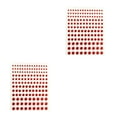 thumbnail image 3 of Wweixi Eye Face Gems Rhinestone Stickers Beads No Glue Eyebrow Rainbow Makeup Jewelry Accessory DIY Decorations Wedding Red 2Set, 3 of 6