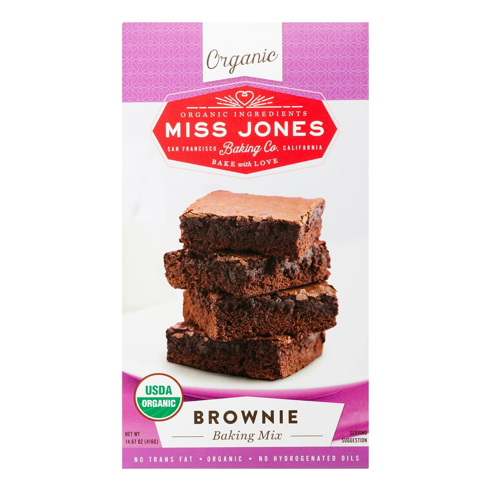 Miss Jones Baking Co., Organic Brownie Mix, 14.67 Oz, 1 Count Walmart