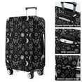 thumbnail image 5 of Black White Sun Moon Snake Butterfly Pattern Luggage Cover Fashion Suitcase Cover Baggage Covers Fit 25-28 Inch Luggage (Go Travel), 5 of 5