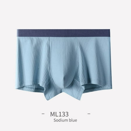 

Pure cotton men s underwear mid-waist solid color breathable underwear