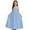 Light Blue, variant on Kids Girl'S Backless Casual Spaghetti Strap Beach Maxi Dress Loose Flowy Sun Dress Teen Clothes