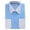 Light Blue, variant on Berlioni Men's Two-Tone French Convertible Cuff Button Up Dress Shirt Royal Blue Medium 32/33