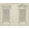 thumbnail image 2 of Langley  18x15 Gold Ornate Wood Framed with Double Matting Museum Art Print Titled - Window Entablatures, 2 of 4