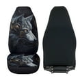 thumbnail image 4 of Uorisanigo Seat Covers for Cars, Trucks, & SUV - 2 Pcs Cool Wolf Print Front Seat Covers Premium Coral Fleece Cloth - Flurry Seats Cushion for SUV Interior Cover & Seats Cover Accessories, 4 of 7