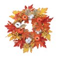 thumbnail image 1 of Guirnalda De Calabaza De Hoja De Arce Artificial, Guirnalda De Puerta De Otoño Para Decoración De Halloween De Acción De Gracias Moyic HA037837-00, 1 of 6