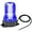 Blue, variant on Roof Top Magnetic LED Red Strobe Beacon for Volunteer Firefighter Vehicles Police Cars Fire Trucks Forklift POV, 12V 24V Safety Warning Flasher Emergency Flashing Lights