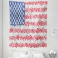 thumbnail image 1 of American Flag Design Tapestry, Winter Theme of the Emblem of United States Snow Flakes Illustration, Fabric Wall Hanging Decor for Bedroom Living Room Dorm, 5 Sizes, Multicolor, by Ambesonne, 1 of 1