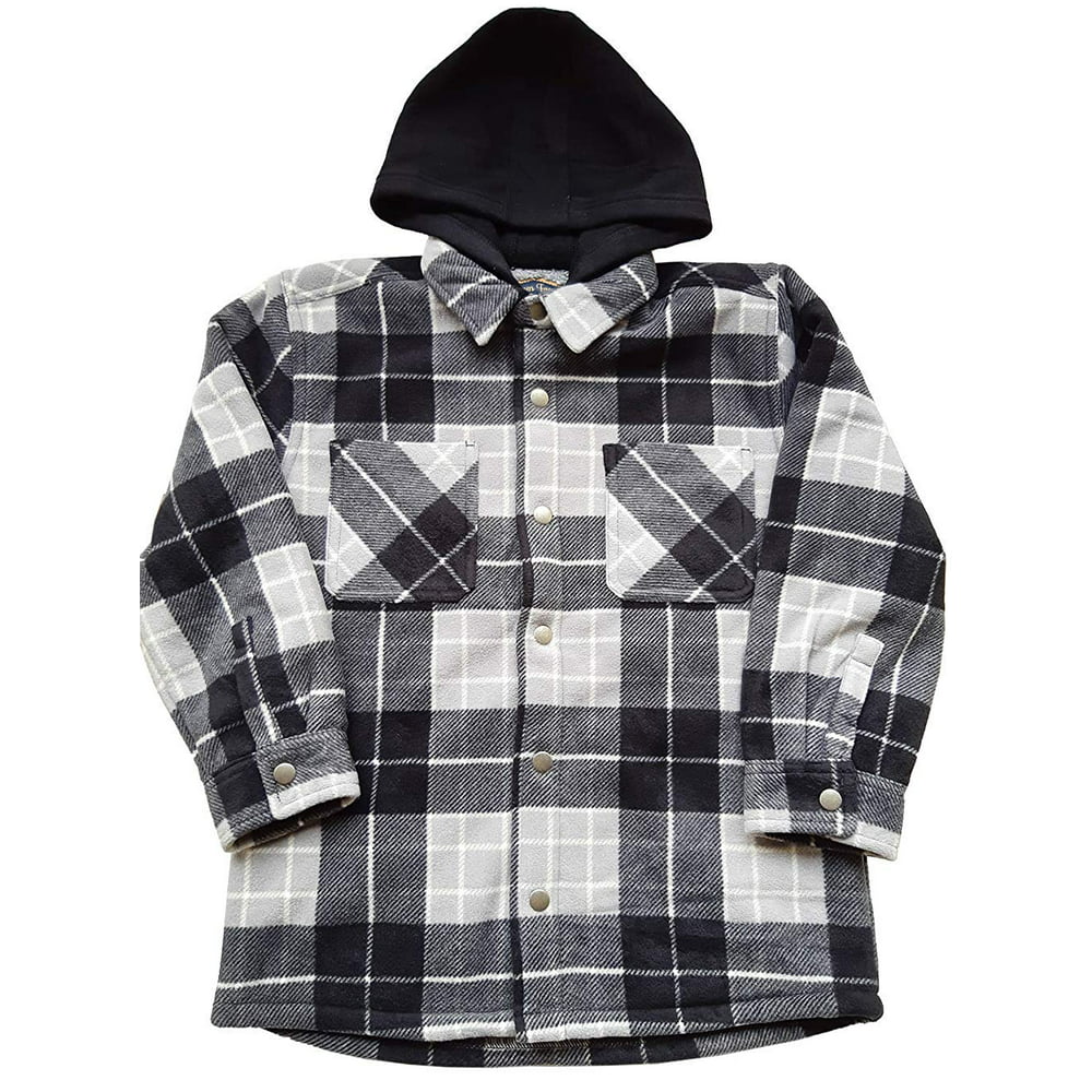 Freedom Foundry - Freedom Foundry Youth Sherpa Flannel Shirt with Hood ...