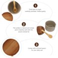 thumbnail image 4 of Kitchen Canister Ceramic Wood 1 Set 3.4x3.4x3.0in, 4 of 9