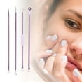 thumbnail image 4 of Unique Bargains Convenient Heart Pimple Extractor Kit 1 Set Purple, 4 of 6